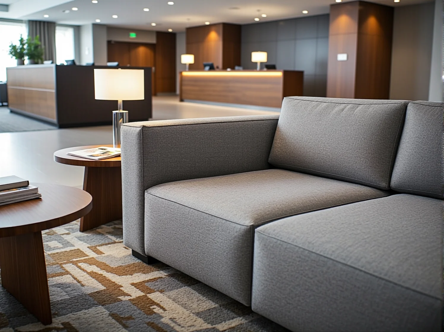 System siedzisk modułowych w poczekalni, które można łatwo dostosować do zmieniających się potrzeb.