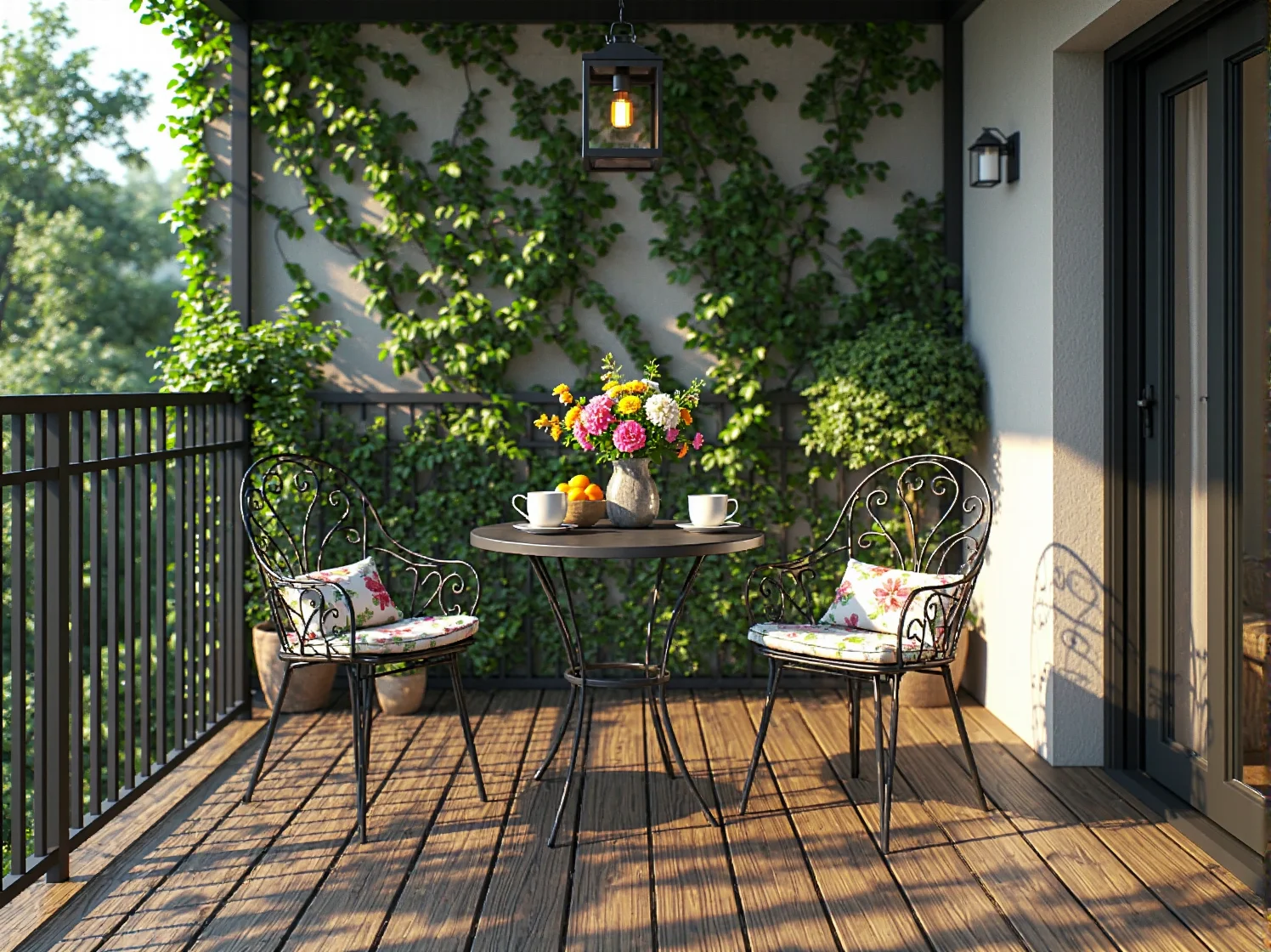 Rodzina spędzająca czas przy dużym, rozkładanym stole – funkcjonalny zestaw mebli ogrodowych.