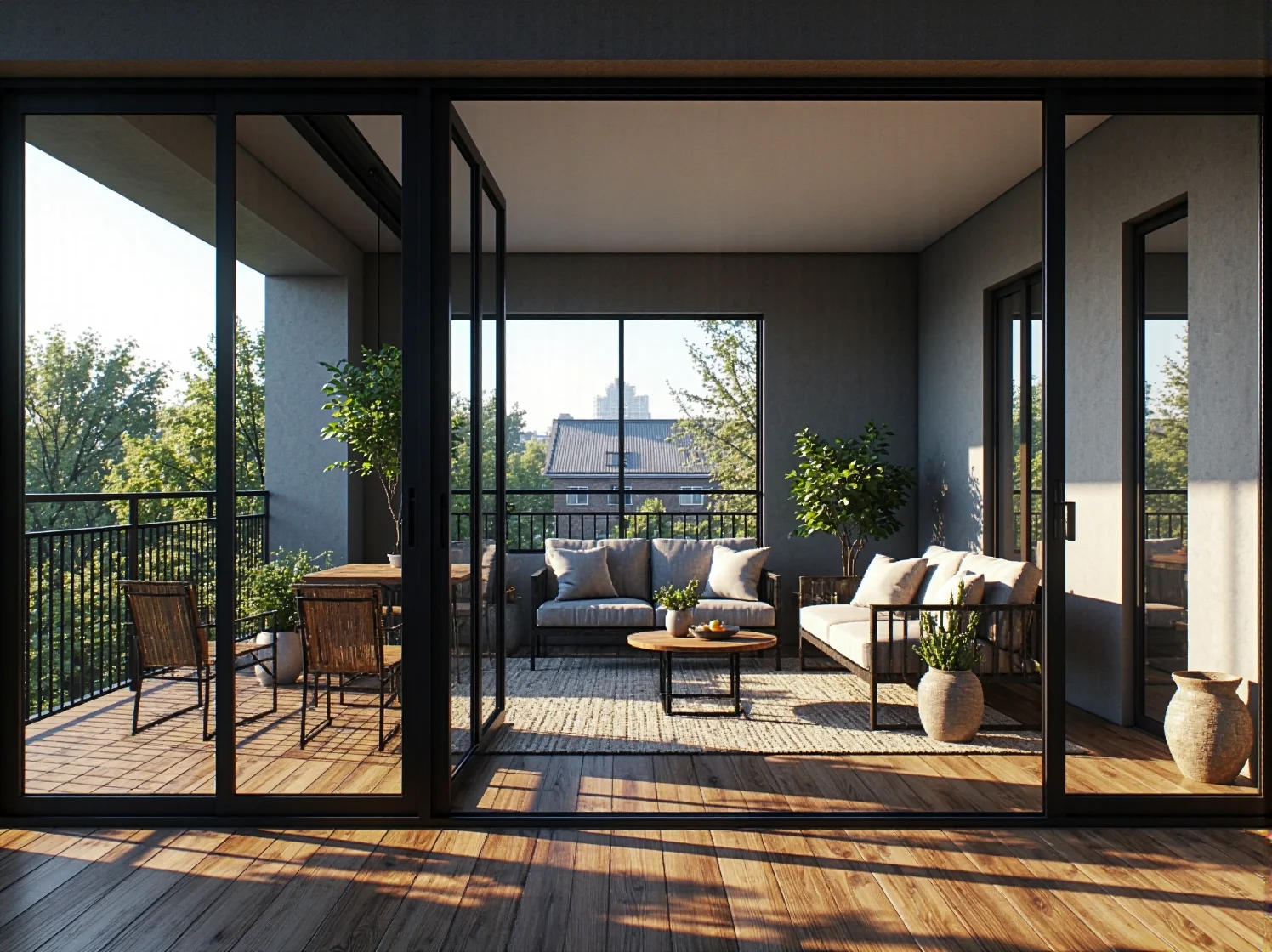 Wygodna sofa industrialna z metalową konstrukcją do przestrzeni loft