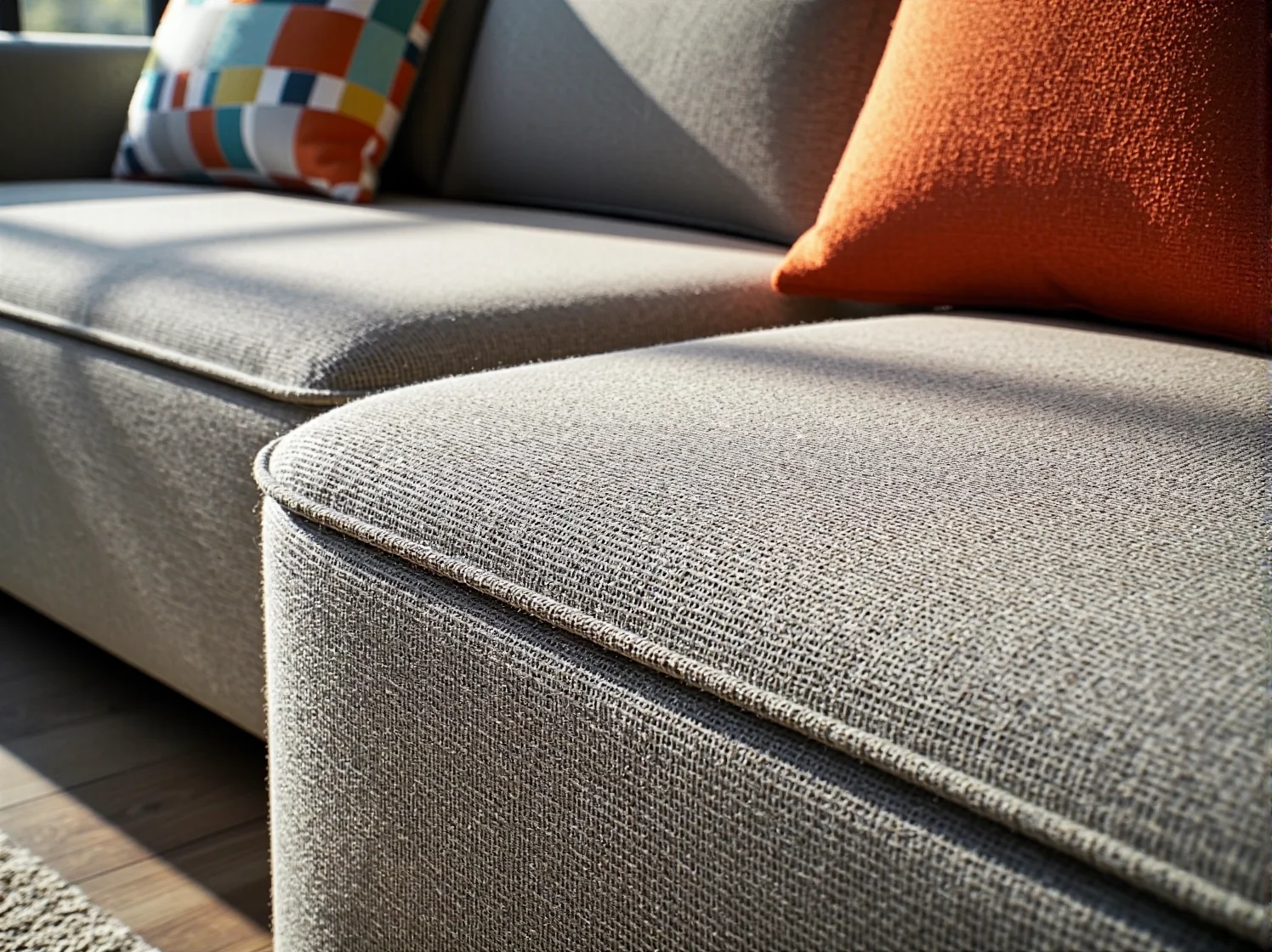 Mężczyzna sprawdza i dokręca metalowe łączniki w module narożnika, dbając o stabilność konstrukcji.