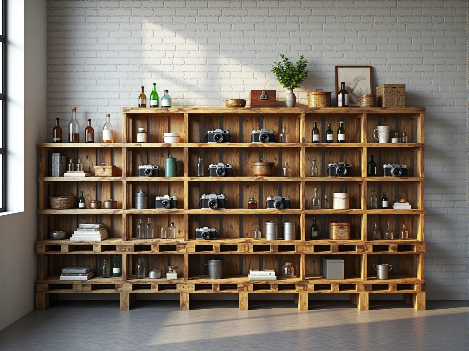 Stylowa lampa vintage obok odrestaurowanego fotela w kąciku do czytania.