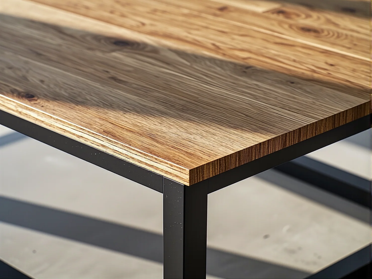 Ławka miejska wykonana z odpornej na korozję stali nierdzewnej.