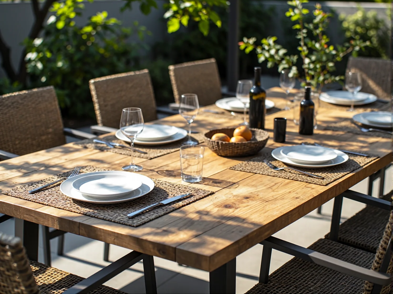 Praktyczny i trwały stół ogrodowy z technorattanu, doskonały wybór na lata.