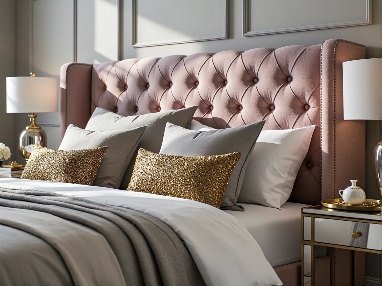 Nowoczesna komoda z litego drewna i metalu, przykład luksusowego mebla definiującego styl pomieszczenia.