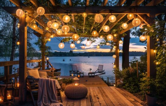 Jakie lampy ogrodowe najlepiej sprawdzą się w przestrzeniach otwartych na widok jeziora