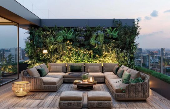 10 inspiracji na ogrody z meblami w stylu eco-friendly z rattanu