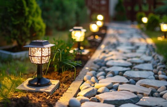 Jakie lampy ogrodowe najlepiej podkreślą piękno ścieżek w ogrodach w stylu retro