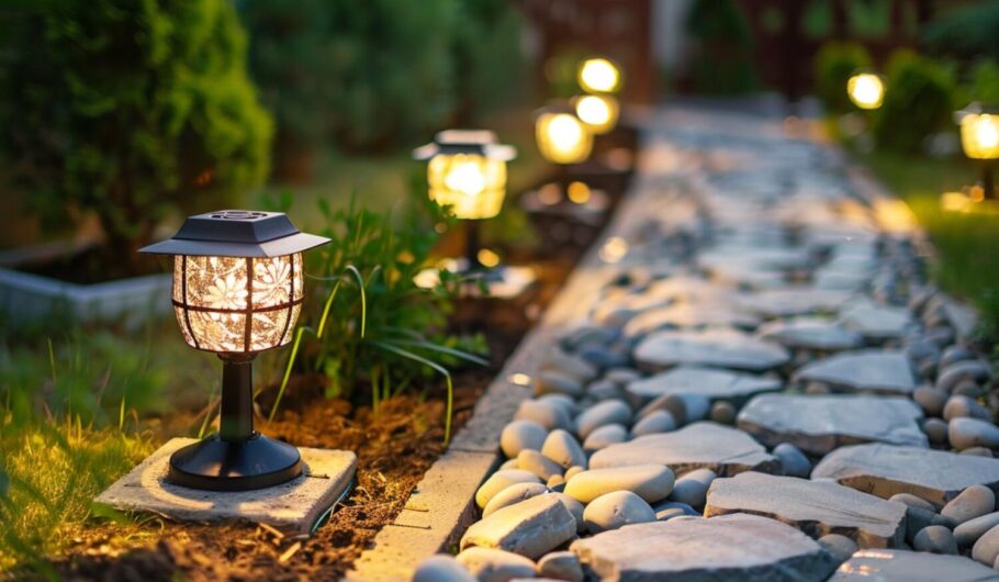 Jakie lampy ogrodowe najlepiej podkreślą piękno ścieżek w ogrodach w stylu retro