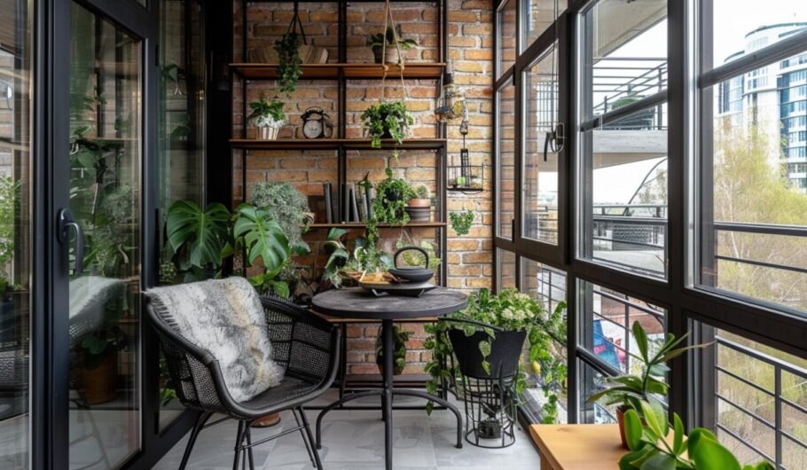 Jakie meble ogrodowe najlepiej sprawdzą się na balkonach w stylu industrialnym