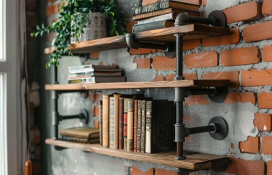 Najlepsze regały na książki w stylu industrialnym – top 10 modeli.