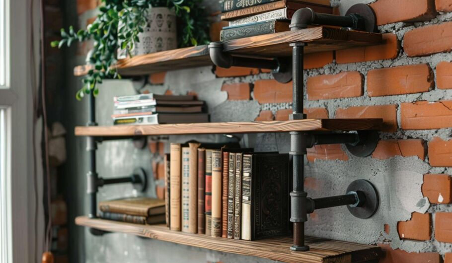 Najlepsze regały na książki w stylu industrialnym – top 10 modeli.